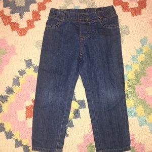 Elastic waist jeans